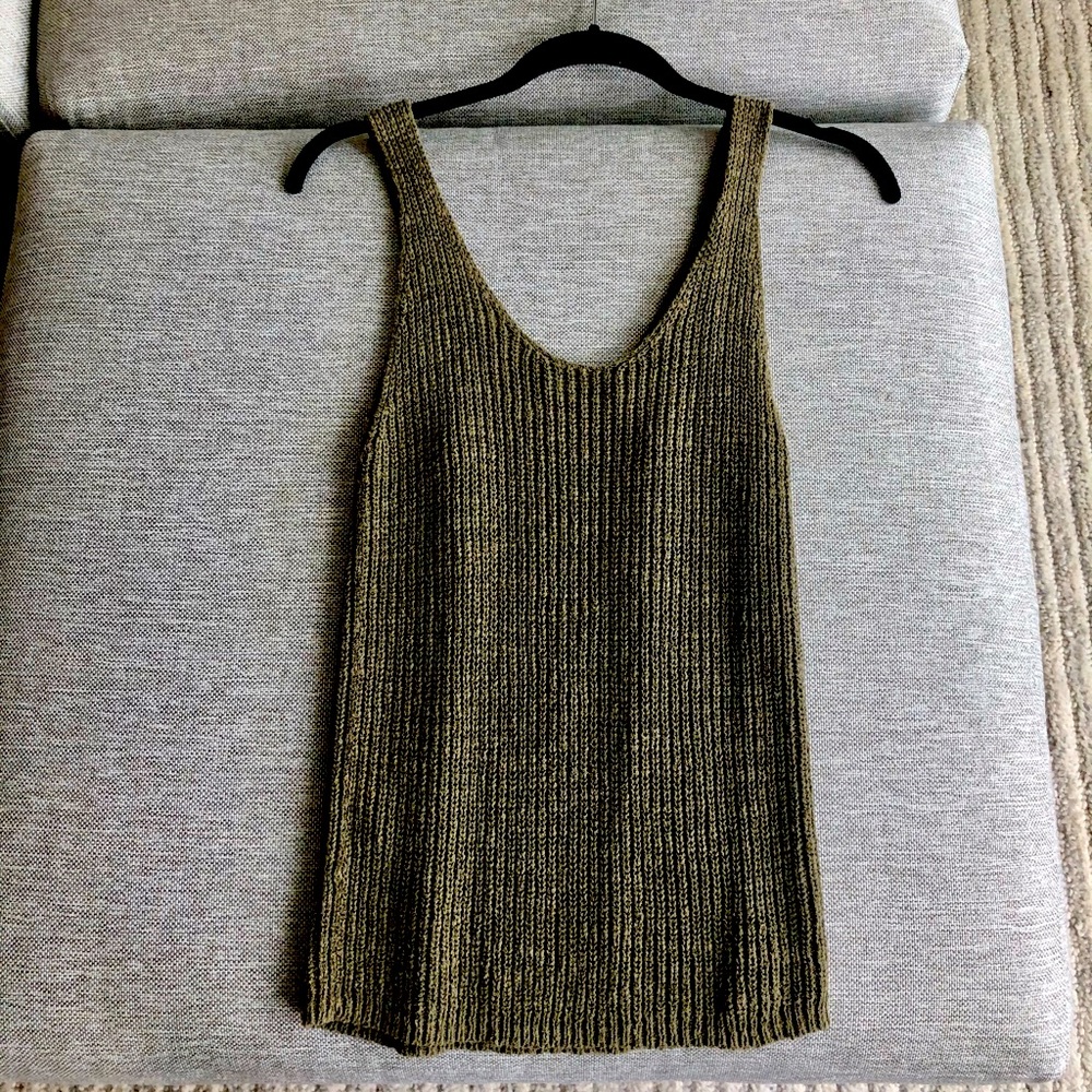 Madewell Monterey Sweater Tank | Olive Green